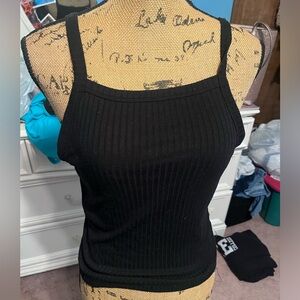 Black tank top